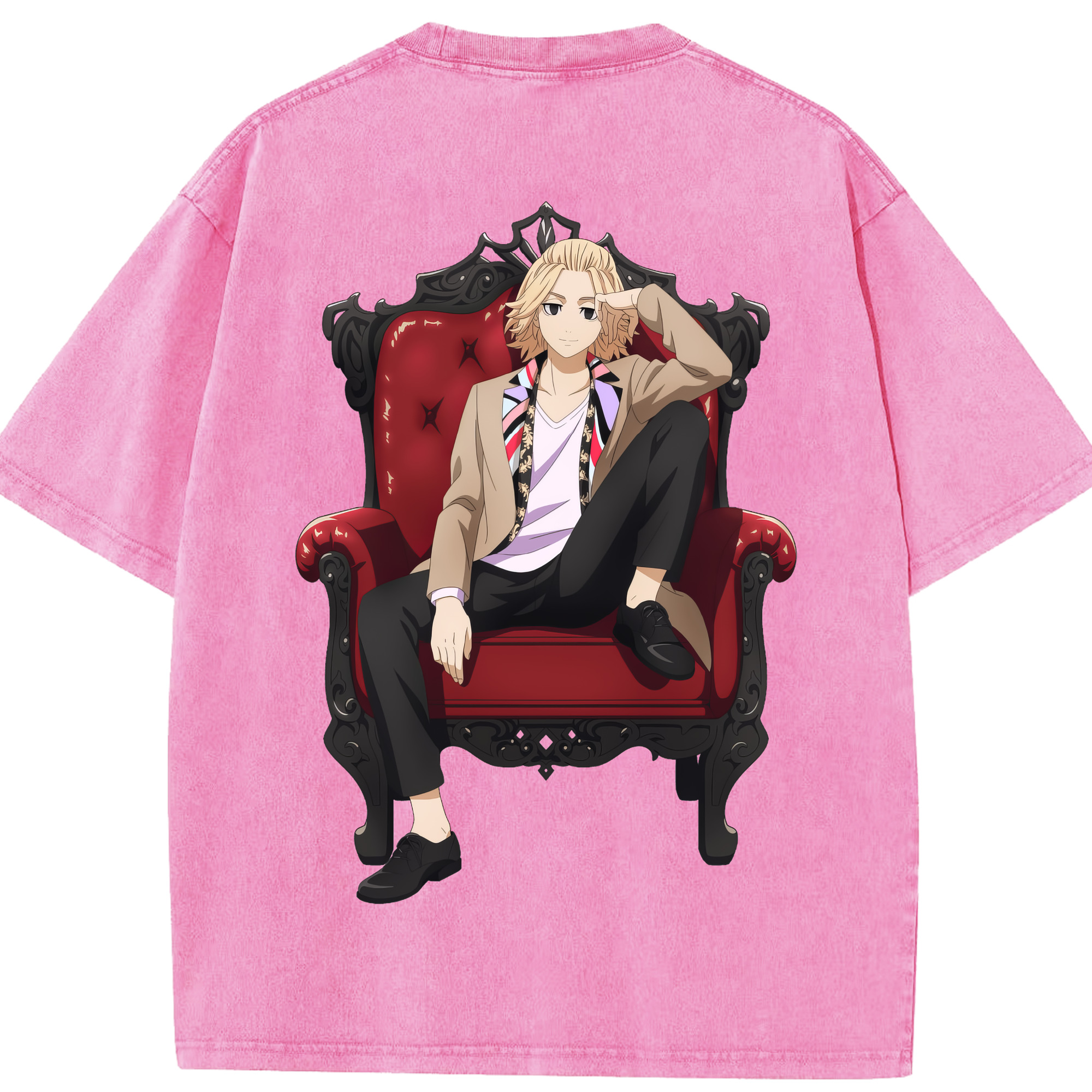 （画像用） 東京リベンジャーズ Tokyo Revengers 綿100% ヴィンテージ風 半袖Tシャツ（背面プリント）